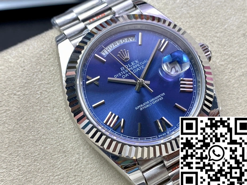 Day M228236-0007 Factory Blue Dial Date EW Rolex 0225